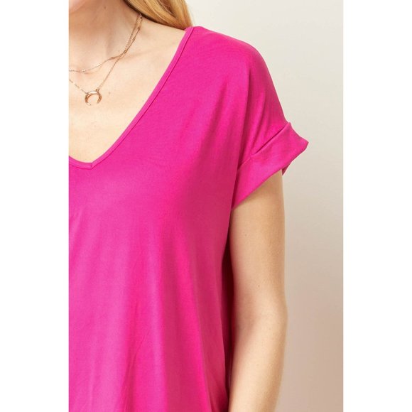 Entro Everyday Pocket Short Dress, Fuchsia - Picture 4 of 6